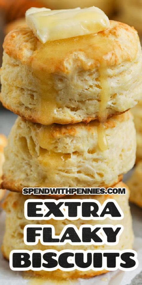 stack of biscuits Best Biscuit Recipe, Easy Homemade Biscuits, Easy Biscuit, Homemade Biscuits Recipe, Homemade Buttermilk Biscuits, Easy Biscuit Recipe, Bread Recipes Easy, Honey Jam, Flaky Biscuits