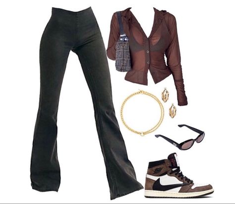 Date Night Outfit Aesthetic, Pink Brown Aesthetic, Night Outfit Aesthetic, 2000s Fashion Outfits, Swaggy Outfits, 1 Or 2, Teenage Fashion Outfits, 2000s Fashion, Lookbook Outfits