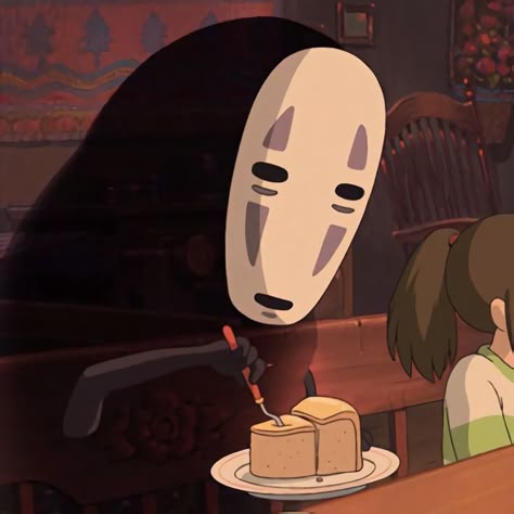 No Face, Studio Ghibli, Our Life, You Never, Porcelain, Mask, Cake, Anime