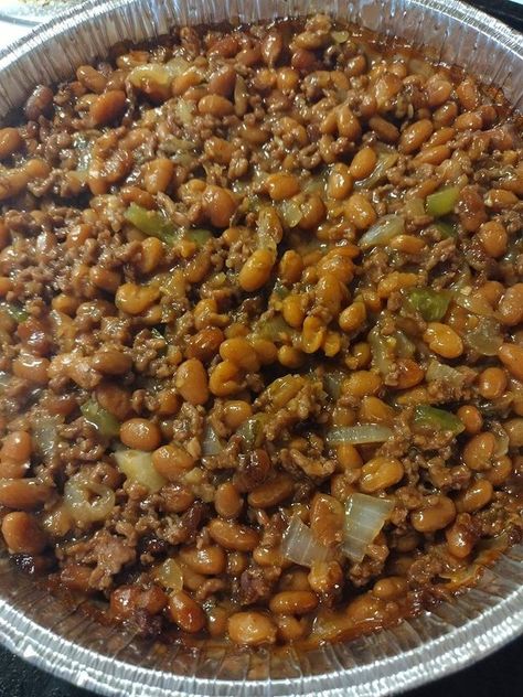 Cowboy Baked Beans Recipe, Bean Ideas, Cowboy Baked Beans, Canned Baked Beans, Bowl Meals, Baked Beans Recipe, Cowboy Beans, Baked Bean Recipes, Simple Green Salad