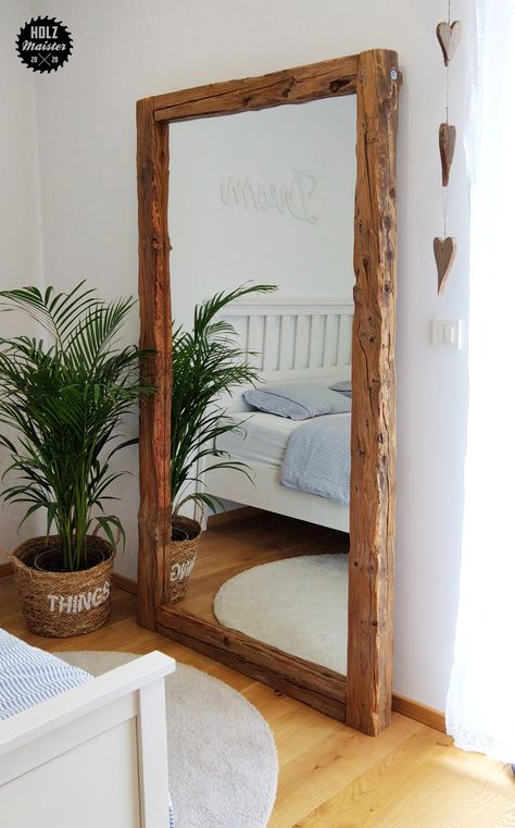 Every product we create is unique and custom made from over 100 years old quality wood. 1100x1900x100mm Porch Ideas Entrance, Diy Wood Mirror Frame, Large Wooden Mirror, Australian Decor, Mirror Decor Living Room, Old Wood Floors, Floor Standing Mirror, Mirror Frame Diy, Wooden Mirror Frame