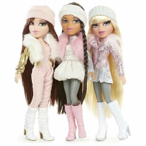 Winter Baddie, Bratz Doll Outfits, Winter Princess, Hot Chocolate Marshmallows, Winter Fairy, Beige Blonde, 3d Fashion, Pink Vibes, Bratz Doll