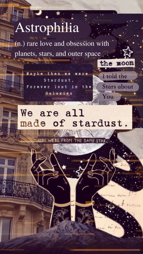 We’re all made of stardust Stardust Aesthetic, So Much For Stardust, We Are Made Of Stardust, Author Inspiration, Made Of Stardust, Printable Wall Collage, Color Mood, Star Goddess, Piano Bench