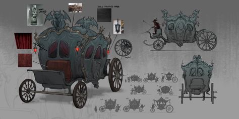 "Dracula's Carriage - Vehicle design" by Mars Rey Vampire Carriage, Fantasy Carriage Concept Art, Carriage Concept Art, Fantasy Carriage, Vehicle Design, Underworld, Dracula, Mars, Concept Art