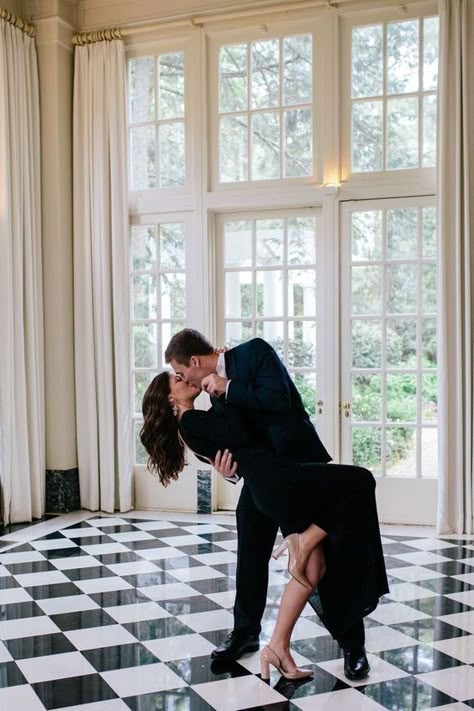 Stylish Couple Classy, Manifestation Photos, Engagement Photos Elegant, Formal Couples, Duke Mansion, Elegant Engagement Photos, Classy Engagement Photos, Photo Engagement, Engagement Shots