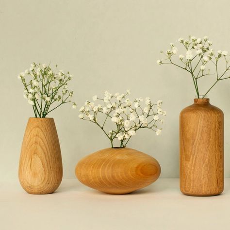 Decor Flower Vase No.03 Wooden Centerpieces, Home Making, Pressed Flower Crafts, Log Cabin Decor, Geometric Vases, Modern And Traditional Decor, Flower Vases Decoration, Eco Friendly Decor, Nature Table