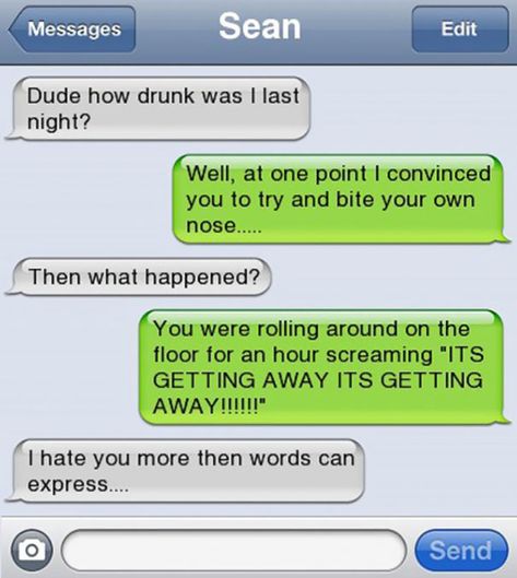 How Drunk Was I Last Night? Drunk Text Messages, Funny Drunk Texts, Funny Drunk, Text Message Fails, Drunk Texts, Funny Texts Crush, Drunk Humor, Lol Text, Funny Text Fails