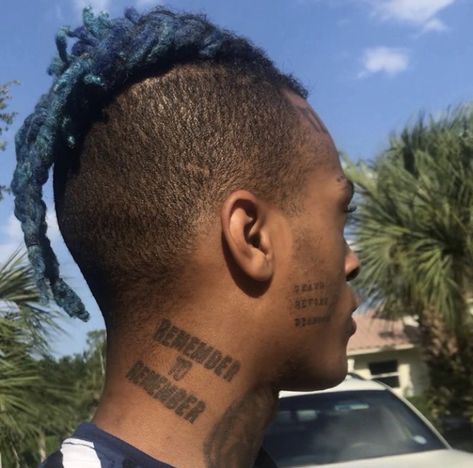 Xxxtentaction Tattoo, Dreadlocks Men, Meal Train Recipes, X Picture, Rap Wallpaper, Love U Forever, Sk Ii, Dreadlock Hairstyles, Ski Mask