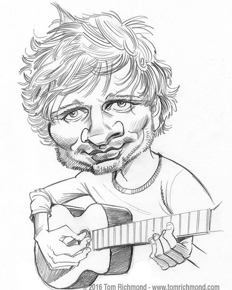 Celebrity Caricatures Sketch, Tom Richmond, 3d Pencil Drawings, Caricature Sketch, Client List, Funny Caricatures, Caricature Artist, Celebrity Caricatures, Cartoon People