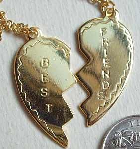 Of course we had the best friend necklaces!  Who didn't?  And yes they did look that cheap too. 90s Memories, You Are My Friend, Bff Necklaces, Best Friend Necklaces, School Memories, 90s Childhood, All I Ever Wanted, Friendship Necklaces, Oldies But Goodies