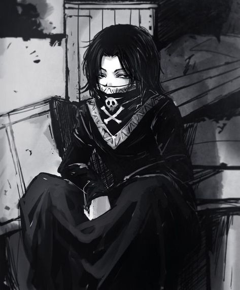 Kalluto Zoldyck, Feitan Portor, Phantom Troupe, Hxh Characters, Gothic Anime, Hunter Anime, Anime Monochrome, Anime Wall Art, Hunter Hunter