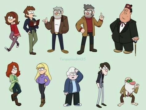 Everyone older(but pines twins. STAN) Dipper And Pacifica, Monster Falls, Gravity Falls Characters, Hiro Big Hero 6, Gravity Falls Dipper, Gravity Falls Funny, Gravity Fall, Gravity Falls Au, Gravity Falls Fan Art