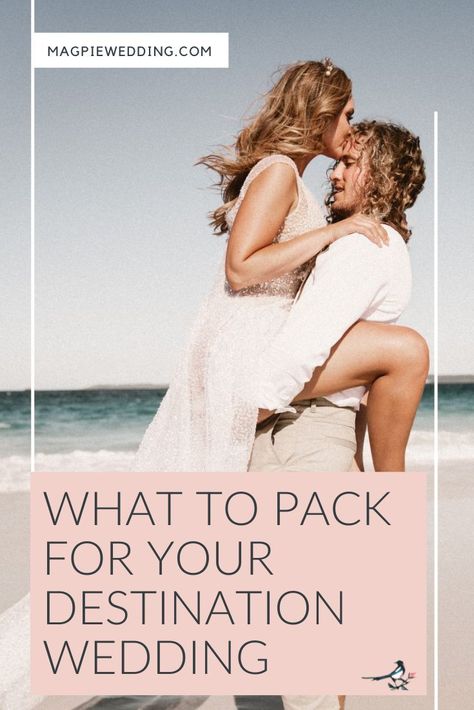 If you are getting married abroad you don't want to forget anything. Here are some tips for packing for your destination wedding #magpiewedding Festival Themed Wedding, Getting Married Abroad, Coachella Inspiration, Wedding Sand, Eco Wedding, Beach Wedding Inspiration, Wedding Abroad, Romantic Destinations, Wedding Planning Advice