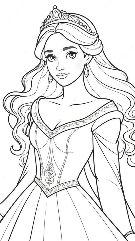 Beautiful Disney Princess, Disney Coloring Sheets, People Coloring Pages, Disney Princess Colors, Disney Princess Coloring Pages, Abstract Coloring Pages, Free Coloring Pages For Kids, Free Coloring Sheets, Princess Coloring Pages