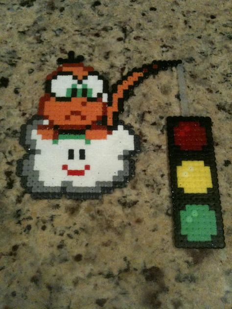 Mario Car, Perler Mario, Nintendo Perler, Dear Algebra, Perler Bead Mario, Lego Mosaic, Melty Bead Patterns, Perler Crafts, Diy Perler Bead Crafts