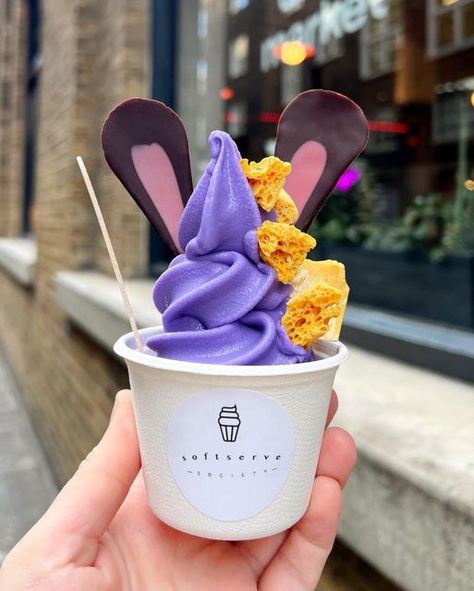 Soft Serve Society, Japanese Soft Serve, Taro Ice Cream, Eid Sweets, Purple Cups, Gelato Shop, London Eats, Ice Scream, Food Fast