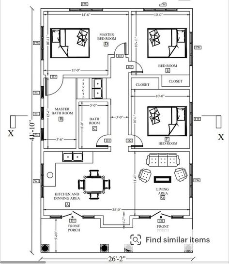 3 Bed Apartment Floor Plan, 3 Bedroom Apartment Floor Plan, Small Apartment Floor Plans, Floor Plan Sketch, Small Apartment Plans, Mini Cabin, Flat Plan, Paris Flat, Japanese Apartment