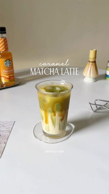 Caramel Cold Foam, Caramel Matcha, Nothing To Say, Caramel Syrup, Matcha Powder, See Ya, Matcha Latte, Caramel Sauce, Drink Recipes