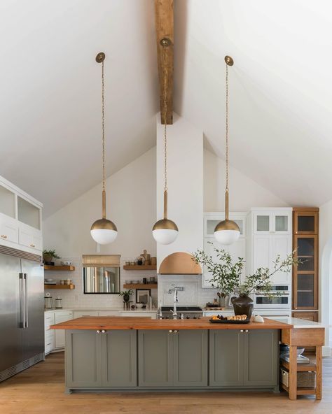 Vaulted Kitchen Ceiling, Kitchen With Skylight, Vaulted Kitchen, Vaulted Ceiling Kitchen, Skylight Kitchen, More Is More, Kitchen Ceiling, Vaulted Ceilings, Vaulted Ceiling