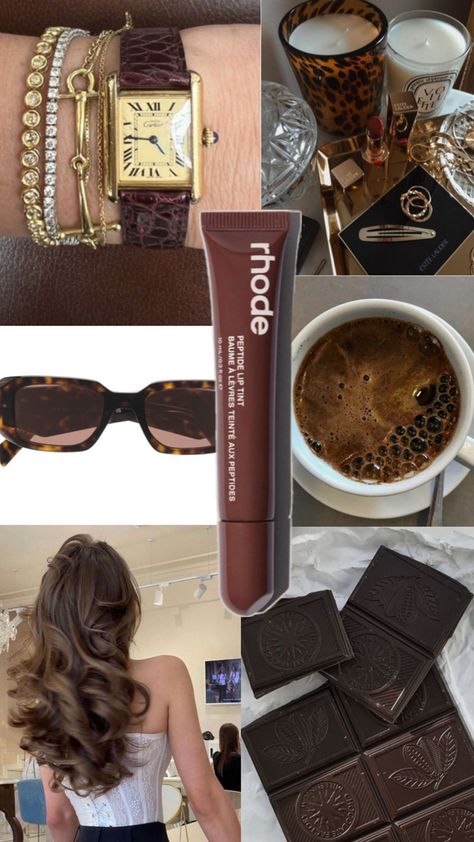 Dark brown Espresso Aesthetic, Rhode Lip, Chocolate Girls, Cheerleading Gifts, Cocoa Brown, Minimal Outfit, Brown Aesthetic, Girly Art, Teenage Fashion Outfits