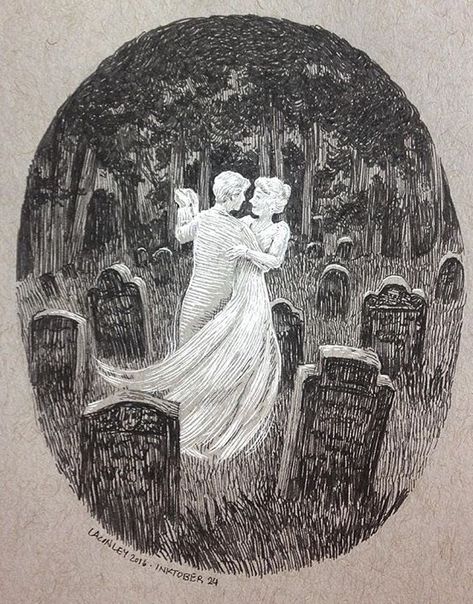 Halloween Comics, Inktober Drawings, Halloween Art Projects, Art Dance, Arte Peculiar, Spooky Art, Unique Halloween, Arte Fantasy, Gothic Art