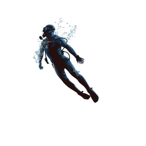 Diver Illustration, Person Cartoon, Scuba Diver, Diver, Scuba Diving, Royalty Free Photos, Free Images, Free Photos, Diving