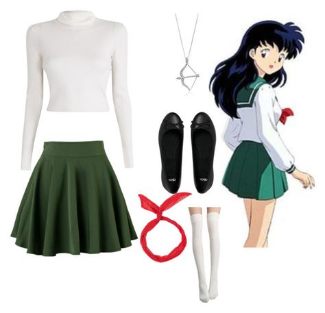 "Kgoma: InuYasha" by angle12345 ❤ liked on Polyvore featuring A.L.C., BERRICLE and ASOS Sailor Moon Outfit, Nerdy Outfits, Movie Inspired Outfits, Anime Outfit, Disney Inspired Fashion, Disney Bound Outfits, Fandom Fashion, Disney Inspired Outfits, Fandom Outfits