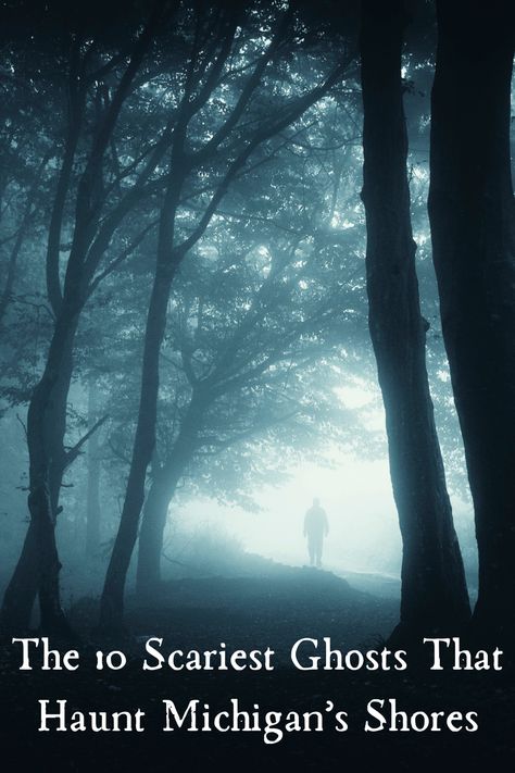 Categories: Best OfTop 10Image: I heard stories of more than 50 ghosts as I traveled Michigan Coastlines writing and compiling information for my three-volume travel series, Exploring Michigan's Sunset Coasts, Sunrise Coasts, and Upper Peninsula Coasts. Below are excerpts from my favorite stories.  The 10 Scariest Ghosts Haunting Michigan’s Shores 1.The Dog Lady Island Ghost On a rubbish-adorned, tiny island near Monroe, Michigan, lurks the ghost of an old woman who once lived there wi Monroe Michigan, Upper Peninsula Michigan, Tiny Island, Family Camping Trip, Michigan Travel, Dog Lady, Upper Peninsula, Ghost Stories, Weird And Wonderful