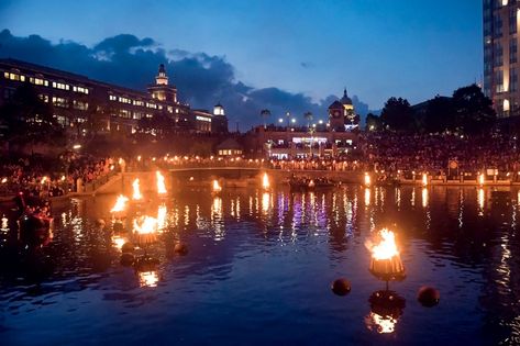 Announcing the 2022 WaterFire Season Schedule - WaterFire Providence Waterfire Providence Ri, Waterfire Providence, Interdisciplinary Learning, Downtown Providence, Woodstock Vermont, New England Road Trip, Manchester Nh, Down The River, Paint Night