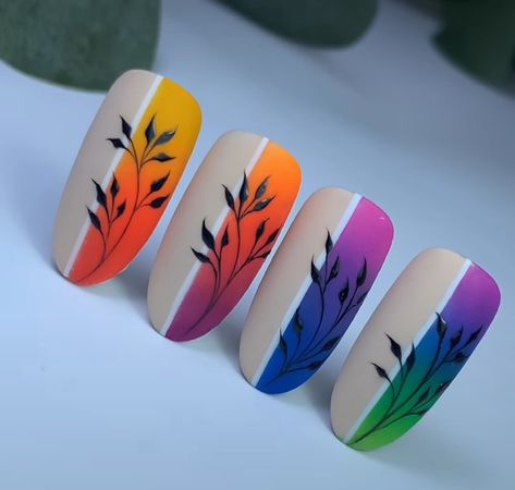 Nail Pigment Designs, Neon Pigment Nail Art, Pigment Powder Nails Designs, Summer Nails Designs 2023, Pigment Nails, Attractive Nails, Easter Nails Designs, Pigment Nail Art, 2023 Spring Nails