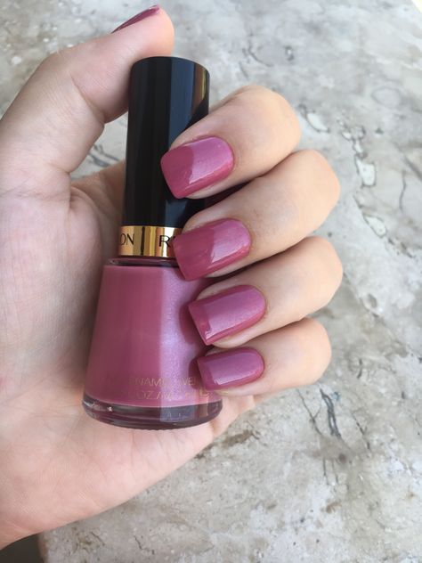 Revlon - Iced Mauve Mauve Nail Polish, Revlon Nail Polish, Dark Nail Designs, Nail Paints, Mauve Nails, Dark Nail, Nails Rings, Ulzzang Makeup, Dark Nails