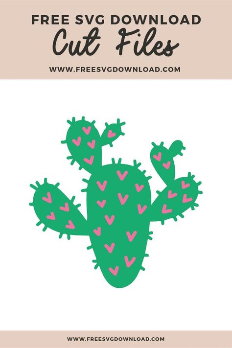 Succulent Svg, Cactus Heart, Cactus Svg, Summer Cut, Free Cut Files, Svg Downloads, Baby Svg, Free Summer, Flower Svg