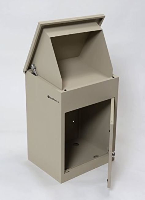 Large Secure & Lockable Home Delivery Parcel Box and Storage. Receive your deliveries even when you are not at home! Free Delivery to UK and euro zones 1&2. by SDL Parcelsecure Package Drop Box Ideas, Drop Box Ideas, Mail Drop Box, Parcel Drop Box, Diy Locker, Diy Mailbox, Mailbox Design, Parcel Box, Drop Box