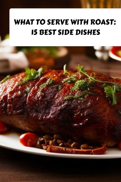 🔥🍖 Elevate your roast game with these 15 Best Side Dishes! 😍🥕 #RoastDinner #FoodieHeaven #DeliciousnessOverload Balsamic Glazed Carrots, Spicy Cornbread, Teriyaki Pork Tenderloin, Grilled Peach Salad, Roast Chicken Dinner, Honey Glazed Carrots, Spicy Cauliflower, Herb Roasted Potatoes, Apple Pork Chops