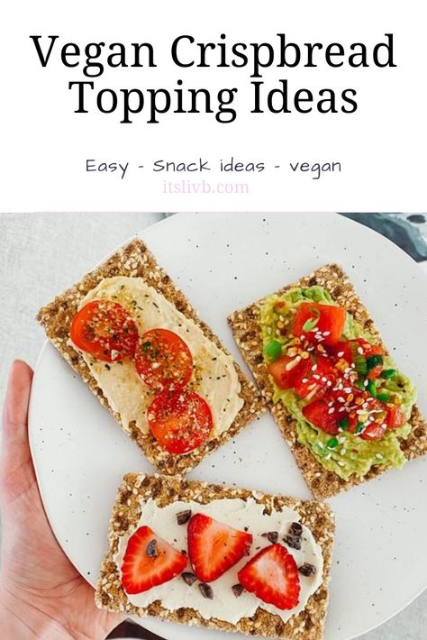 Today I am showing you some fun ways to lighten up your lunch! I am partnering with Ryvita again, as part of their #fibrefit squad, to show you some more delicious crispbread topping ideas! Crispbread Toppings, Cracker Toppings, Scandinavian Food, Vegan Sides, Easy Appetizer Recipes, Vegan Snacks, Kitchen Recipes, Cooking Kitchen, Food Menu