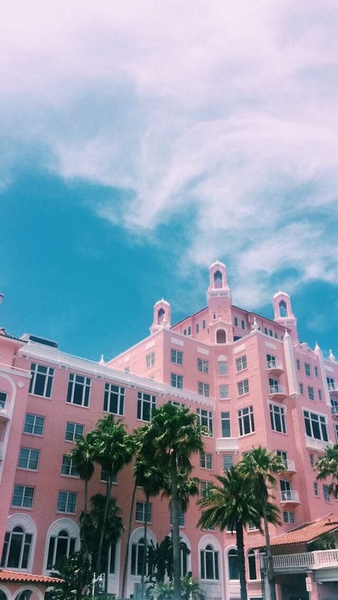 Don CeSar Hotel, St. Pete Beach St Pete Florida Aesthetic, Breakers Wedding, Addison Mizner, Don Cesar Hotel, Miami Art District, St Pete Beach Florida, Beach Architecture, Don Cesar, Florida Aesthetic