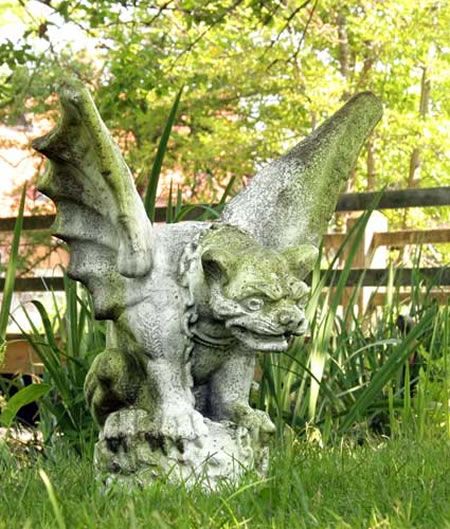 Gargoyle Gargoyle Garden, Gothic Gargoyles, Concrete Light, Outdoor Garden Statues, Lawn Ornaments, Garden Statue, Design Toscano, Avignon, Garden Statues