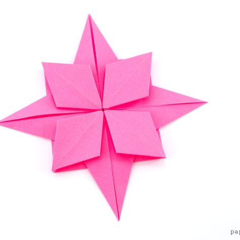 Dragon Origami, Star Simple, Easy Origami For Kids, Simple Origami, Origami Yoda, Origami Star Box, Origami Ball, Geometric Origami, Origami Star