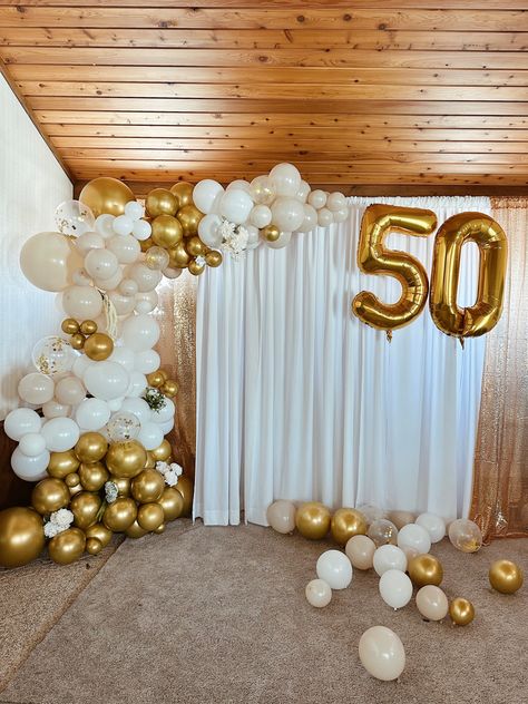 50th Birthday Ideas For Women Backdrop, 50 Balloon Arch, Balloon Arch 50th Birthday, 50th Anniversary Backdrop, 50th Anniversary Balloon Arch, 50th Birthday Backdrop Ideas For Women, 50th Birthday Balloon Garland, 50th Birthday Balloon Ideas, 50th Birthday Balloon Decorations