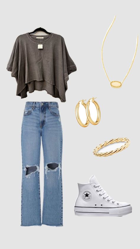 Cute Summer Fall Outfits, Quick Summer Outfits Casual, Cute Flair Jeans Outfit, Outfit Ideas For Your Birthday, Cute Back To School Outfits Highschool Baddie Ideas, Summer Woman Outfits, Outfit Inspo For Picture Day, Cute Casual Outfits With Jeans, Cute Fall Outfits For Church