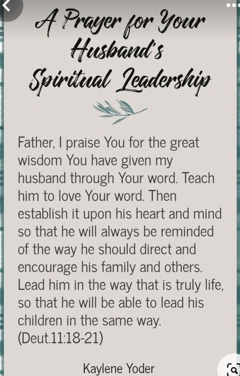 Daily Prayers For My Husband, Prayer For My Husband, Daily Morning Prayer, Spiritual Leadership, Prayers For My Husband, Prayer For You, Daily Prayers, Morning Prayers, Daily Prayer