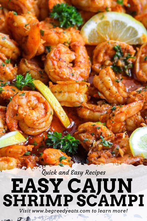 Cajun Shrimp Scampi Recipe, Cajun Shrimp Scampi, Easy Cajun Shrimp, Cajun Shrimp Recipes, Easy Cajun, Cajun Dishes, Cajun Creole Recipes, Shrimp Scampi Recipe, Scampi Recipe