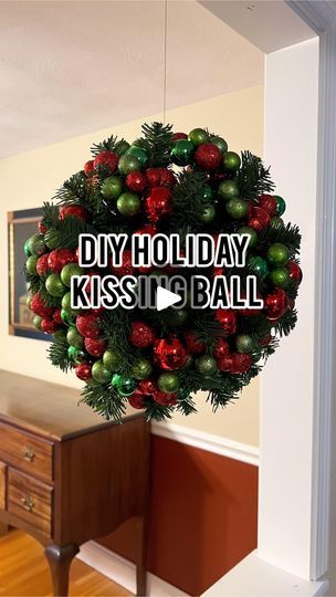 10K views · 815 reactions | The cutest way to spruce up a kissing ball! 🎄

Products: @nicksseasonaldecor 

#reels #diy #decor #christmas #homedecor | Nick’s Seasonal Decor | nicksseasonaldecor · Original audio Diy Kissing Ball, Diy Decor Christmas, Kissing Balls, Kissing Ball, Winter Decorating, Balcony Plants, Diy Holiday, Outdoor Christmas Decorations, Tea Room