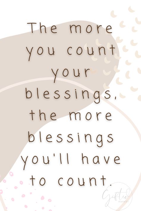 The more you count your blessing, the more blessings you'll have to count. #gratitude #quotesongratitude #thankful #blessings #countyourblessings #appreciate. #quotes Count Your Blessings Quotes, I Appreciate You Quotes, Appreciate Quotes, Appreciate You Quotes, Thank You Quotes Gratitude, Business Prayer, Gratitude Quotes Thankful, Being There For Someone Quotes, Blessings Quotes