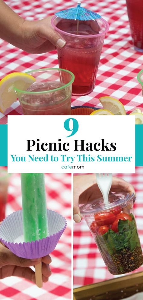 9 Picnic Hacks You Need to Try This Summer: There’s nothing better than a summer picnic. Read on for a few hacks you can use to make your picnic more fun! Outdoor Concert Picnic Ideas, Concert Picnic Food Ideas, Picnic Checklist, Picnic Hacks, Picnic Hack, Lemon Storage, Outdoor Snacks, Eating Outside, Picnic Items