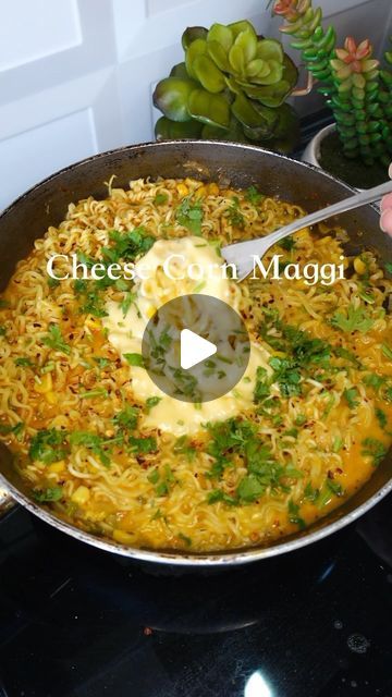 Shrilekha Patkar | Homechef💛 on Instagram: "Today’s Special ✨- Cheese Corn Maggi: Your Ultimate Comfort Fusion Fix!🧀🌽🍜

Experience cheesy joy with our Maggi: a blend of creamy cheese, sweet corn, and tasty noodles! 🧀🌽🍜 Indulge in every bite, where comfort meets flavor in a bowl of yum! 😋✨ Elevate snack time with this cheesy-corny delight – a must-try for all food lovers! 🚀👌

Recipe in the comments section, follow for more ♥️

#cheesecornmaggi🧀🌽🍜 #maggi #maggiedition #quickmaggirecipe #cornandcheese #viralmaggierecipie #sizzlethespice" Cheese Maggi Recipe, Yummy Maggi Recipes, Creamy Maggie Recipe, Cheesy Maggi, Creamy Maggi Recipes, Ramen Noodle Recipes With Maggi, Maggi Recipes, Corn Cheese, Creamy Cheese