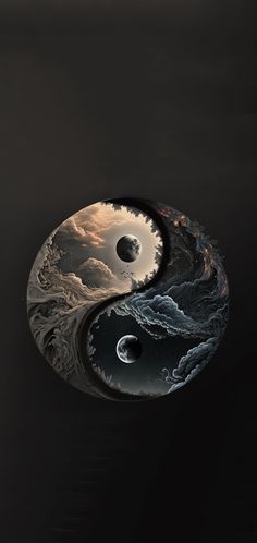 Jing Y Jang, Ying Yang Art, Yin Yang Art, Yin Yang Tattoos, Simple Phone Wallpapers, Dark Phone Wallpapers, Dark Wallpaper Iphone, Cool Wallpapers Art, Ying Yang