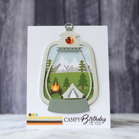 Look what I found on AliExpress Camping Cards, Sugarpea Designs, Tarjetas Pop Up, Masculine Birthday Cards, Camping Birthday, 카드 디자인, Ali Express, Male Cards, Oil Lamp