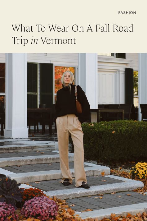 fall aesthetic fall fits fall winter outfits autumn outfits autumn aesthetic autumn fashion vermont aesthetic fall foliage new england aesthetic vermont fall road trip oversized sweater outfits aesthetic cozy outfit aesthetic cozy fits trouser outfit aesthetic loafer outfit aesthetic Vermont Clothing Aesthetic, Trouser Outfit Aesthetic, Road Trip Outfit Winter, Cozy Outfit Aesthetic, Oversized Sweater Outfits, Vermont Aesthetic, Vermont Fall Foliage, Fits Fall, Road Trip Outfit