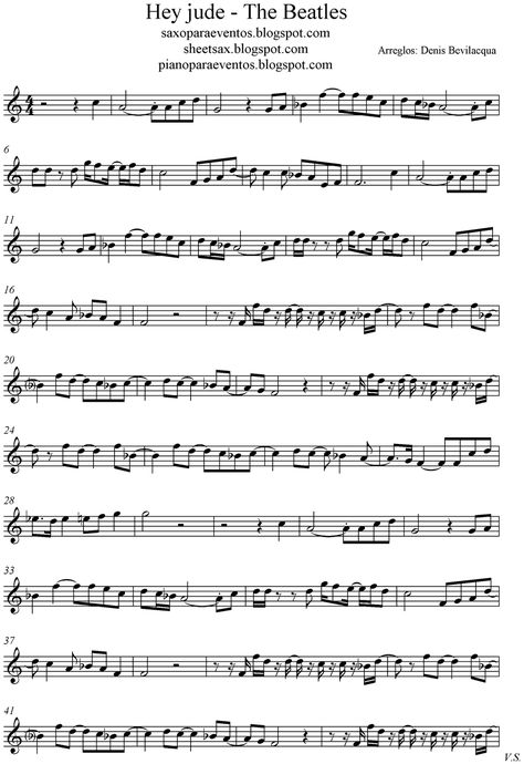 hey jude sheet music | Hey Jude - The Beatles score and track (Sheet music free and playalong ... Alto Saxophone Music, Alto Sax Sheet Music, Tenor Saxophone Sheet Music, Alto Saxophone Sheet Music, Trumpet Music, Saxophone Music, Clarinet Music, Trumpet Sheet Music, Not Musik